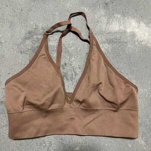 Women's Brown Halter Bralette